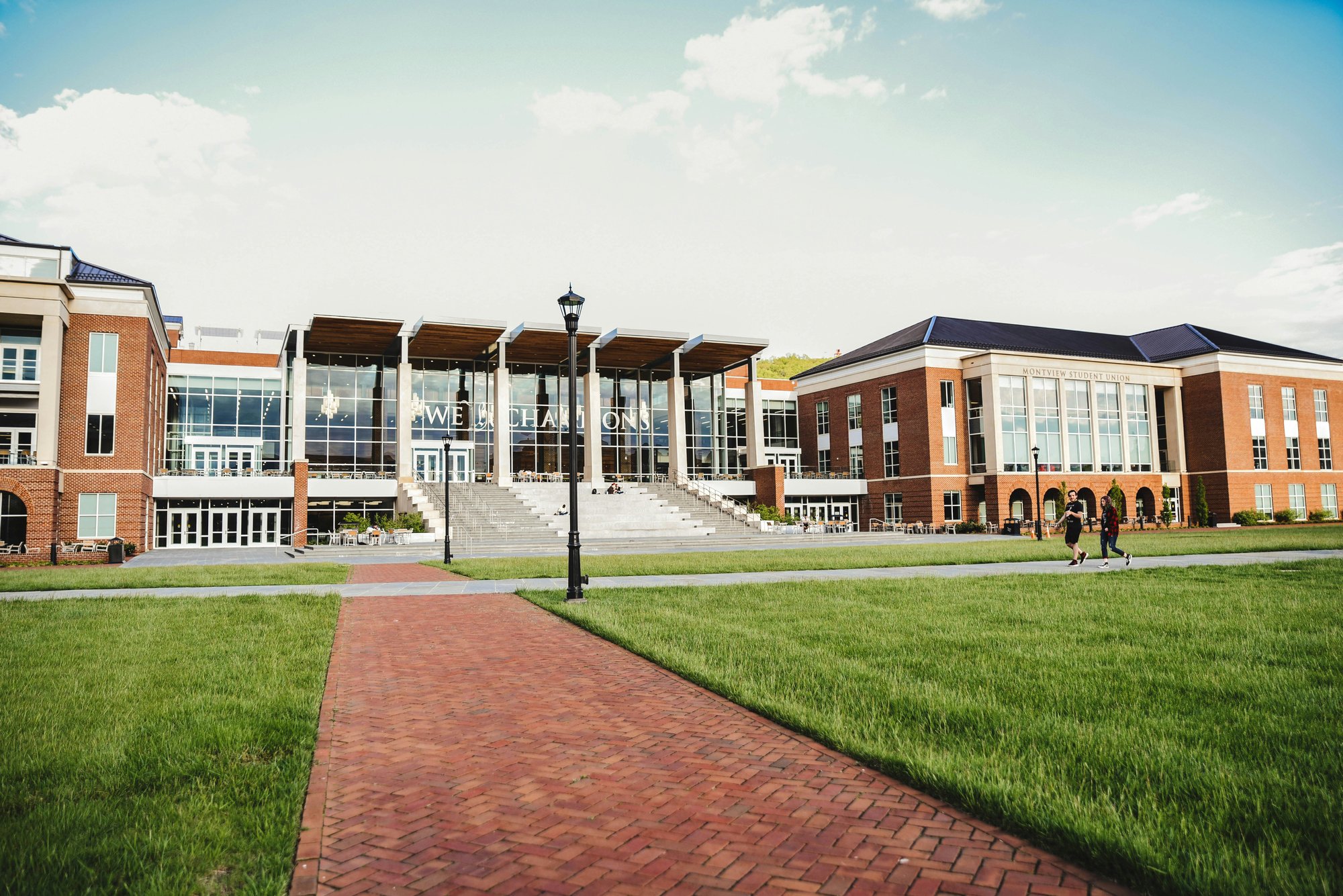 College campus buildings