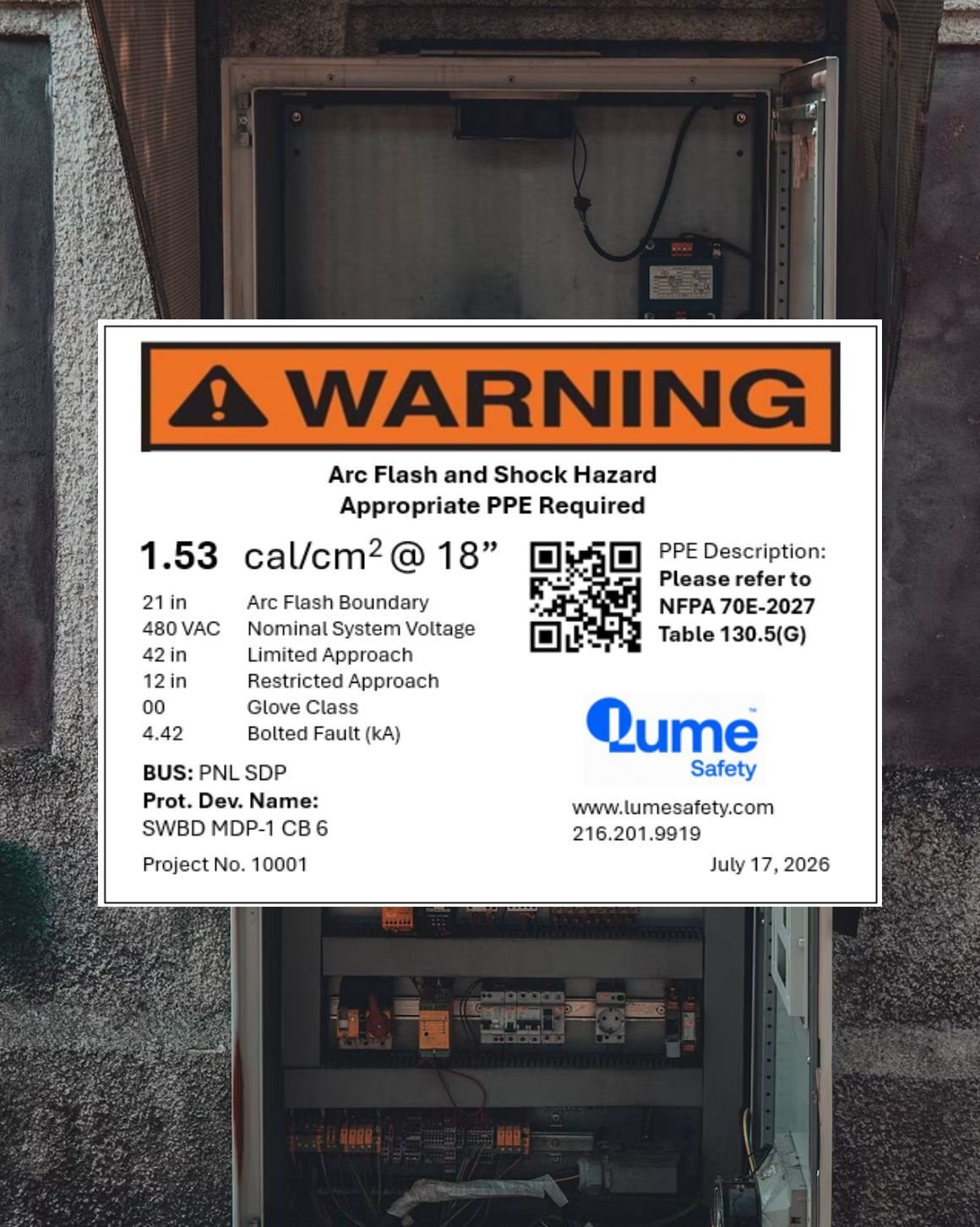 Lume Arc Flash Label Updated